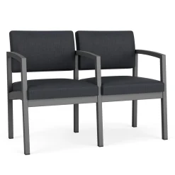 New Castle Steel Two Seat and Center Arm with Designer Upholstery
