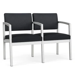 New Castle Steel Two Seat and Center Arm with Designer Upholstery
