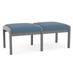 New Castle Wood 2 Seat Bench with Standard Upholstery
