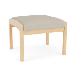 New Castle Wood 1 Seat Bench with Designer Upholstery