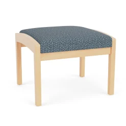 New Castle Wood 1 Seat Bench with Designer Upholstery