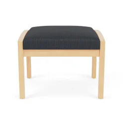 New Castle Wood 1 Seat Bench with Designer Upholstery