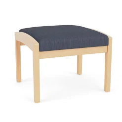 New Castle Wood 1 Seat Bench with Designer Upholstery