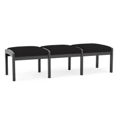New Castle Wood 3 Seat Bench with Standard Fabric