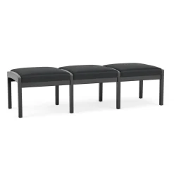 New Castle Wood 3 Seat Bench with Standard Fabric
