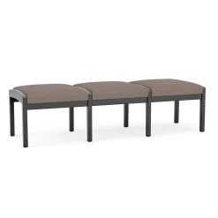 New Castle Wood 3 Seat Bench with Standard Fabric