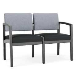 New Castle Wood 2 Seat Sofa with Designer Upholstery