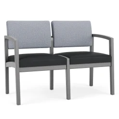 New Castle Wood 2 Seat Sofa with Designer Upholstery
