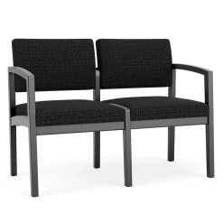 New Castle Wood 2 Seat Sofa with Designer Upholstery