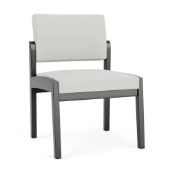 New Castle Wood Armless Guest Chair with Standard Upholstery