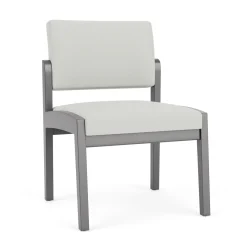 New Castle Wood Armless Guest Chair with Standard Upholstery