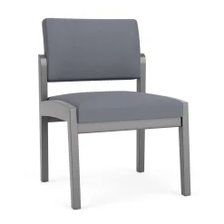 New Castle Wood Armless Guest Chair with Standard Upholstery