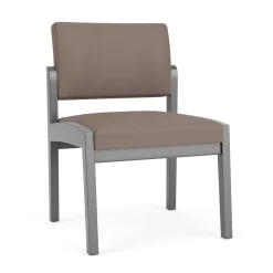 New Castle Wood Armless Guest Chair with Standard Upholstery