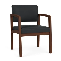 New Castle Wood Guest Chair with Standard Upholstery