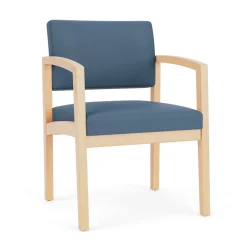 New Castle Wood Guest Chair with Standard Upholstery
