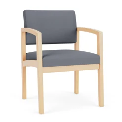 New Castle Wood Guest Chair with Standard Upholstery
