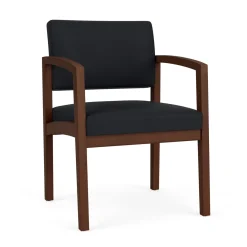 New Castle Wood Guest Chair with Standard Upholstery