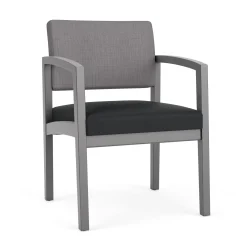 New Castle Wood Guest Chair with Designer Upholstery