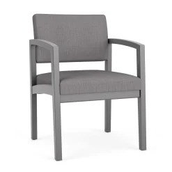 New Castle Wood Guest Chair with Designer Upholstery