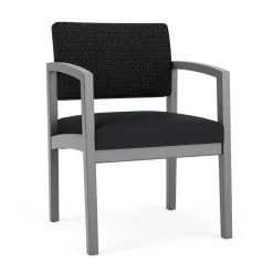 New Castle Wood Guest Chair with Designer Upholstery