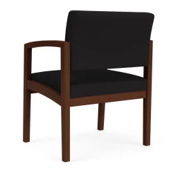 New Castle Wood Oversized Guest Chair with Standard Upholstery