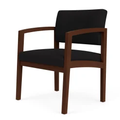 New Castle Wood Oversized Guest Chair with Standard Upholstery