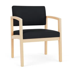 New Castle Wood Oversized Guest Chair with Standard Upholstery
