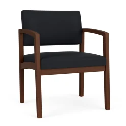 New Castle Wood Oversized Guest Chair with Standard Upholstery