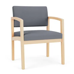 New Castle Wood Oversized Guest Chair with Standard Upholstery