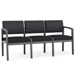 New Castle Wood Three Seater with Designer Upholstery