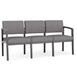 New Castle Wood Three Seater with Designer Upholstery