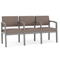 New Castle Wood Three Seater with Center Arms with Standard Upholstery