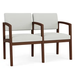 New Castle Wood Two Seater with Center Arm with Standard Upholstery