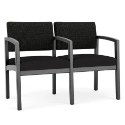 New Castle Wood Two Seater with Center Arm with Designer Upholstery