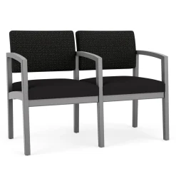 New Castle Wood Two Seater with Center Arm with Designer Upholstery