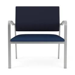 Newport Bariatric Guest Chair with Fabric Back and Antimicrobial Vinyl Seat