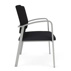Newport Bariatric Guest Chair with Fabric Back and Antimicrobial Vinyl Seat