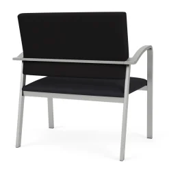 Newport Bariatric Guest Chair with Fabric Back and Antimicrobial Vinyl Seat