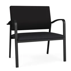 Newport Bariatric Guest Chair with Fabric Back and Antimicrobial Vinyl Seat