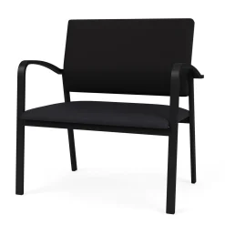 Newport Bariatric Guest Chair with Fabric Back and Antimicrobial Vinyl Seat