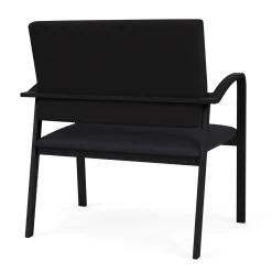Newport Bariatric Guest Chair with Fabric Back and Antimicrobial Vinyl Seat