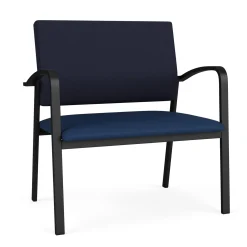 Newport Bariatric Guest Chair with Fabric Back and Antimicrobial Vinyl Seat