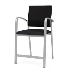 Newport Fabric Hip Chair with Fabric Back and Vinyl Seat
