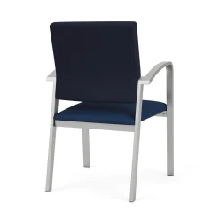 Newport Guest Chair with Fabric Back and Vinyl Seat