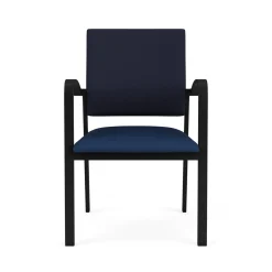 Newport Guest Chair with Fabric Back and Vinyl Seat