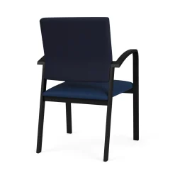 Newport Guest Chair with Fabric Back and Vinyl Seat