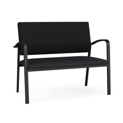 Newport Loveseat with Fabric Back and Antimicrobial Vinyl Seat