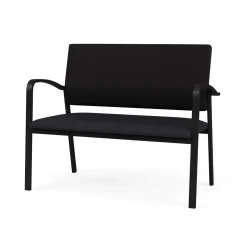 Newport Loveseat with Fabric Back and Antimicrobial Vinyl Seat