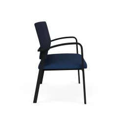 Newport Loveseat with Fabric Back and Antimicrobial Vinyl Seat