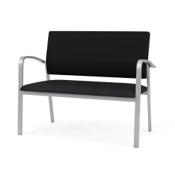Newport Loveseat with Fabric Back and Antimicrobial Vinyl Seat